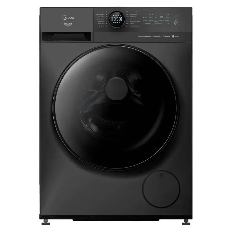 Lavadora de Roupas Lava e Seca Midea 11 Kg Titanium MF201D110WB-GK-01