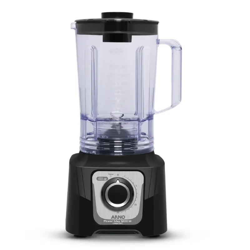 Liquidificador Arno Powermax 1200W Limpa Fácil Preto LN78 220V