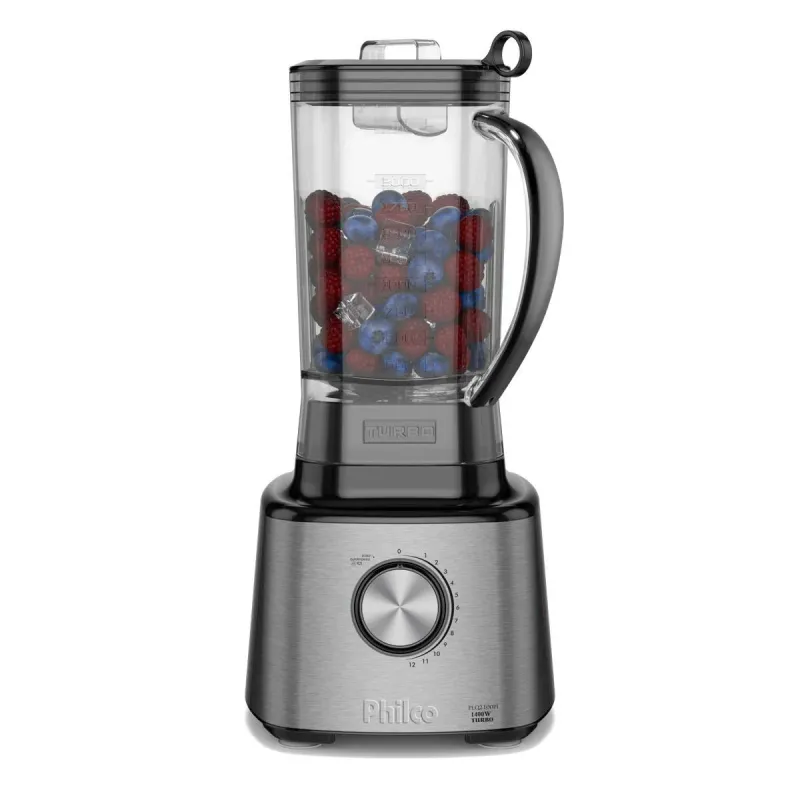 Liquidificador Philco 1400W 3L 12 Velocidades Inox PLQ2100PI