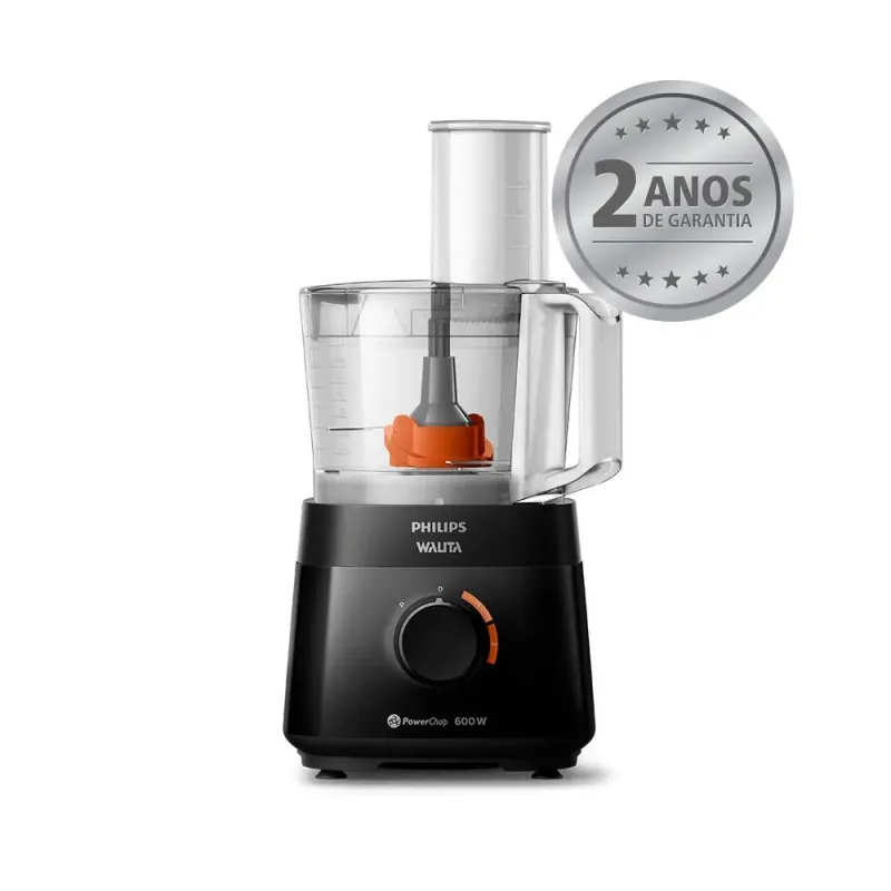 Multiprocessador Philips Walita Powerchop RI7300-92 5 Funções 2 Velocidades 600W Preto 220V