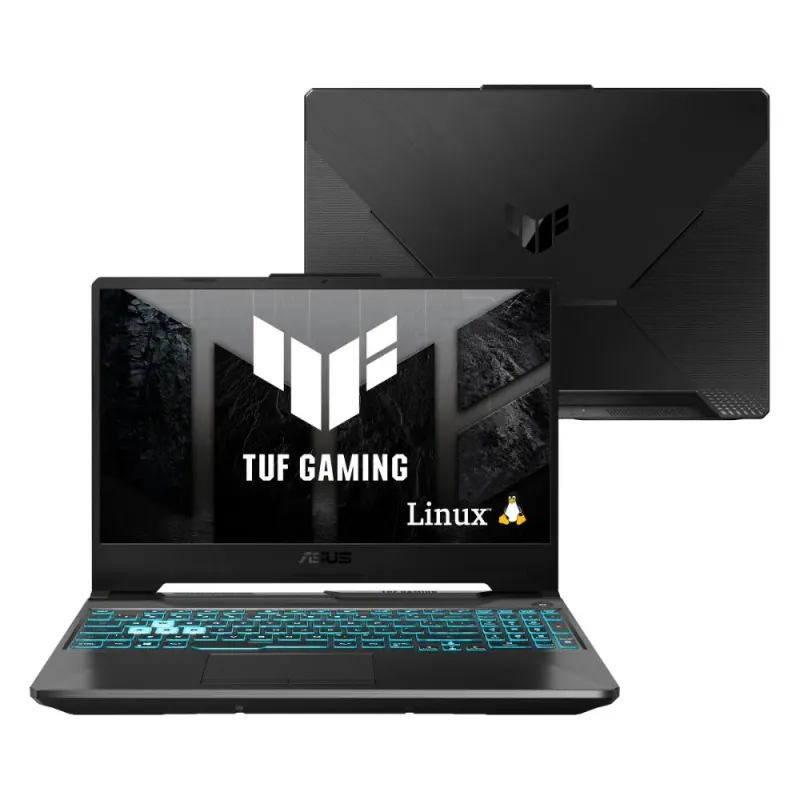 Notebook ASUS TUF Gaming A15 FA506NCG NVIDIA RTX3050 RYZEN 7 16GB RAM 512GB SSD Linux KeepOS Tela 15.6" FHD 144Hz Black - HN298