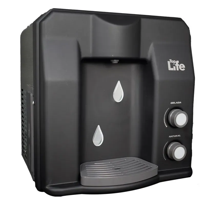Purificador de Água de Bancada Top Life Flex HE Alcalina Ionizada Gelada Preto 220V