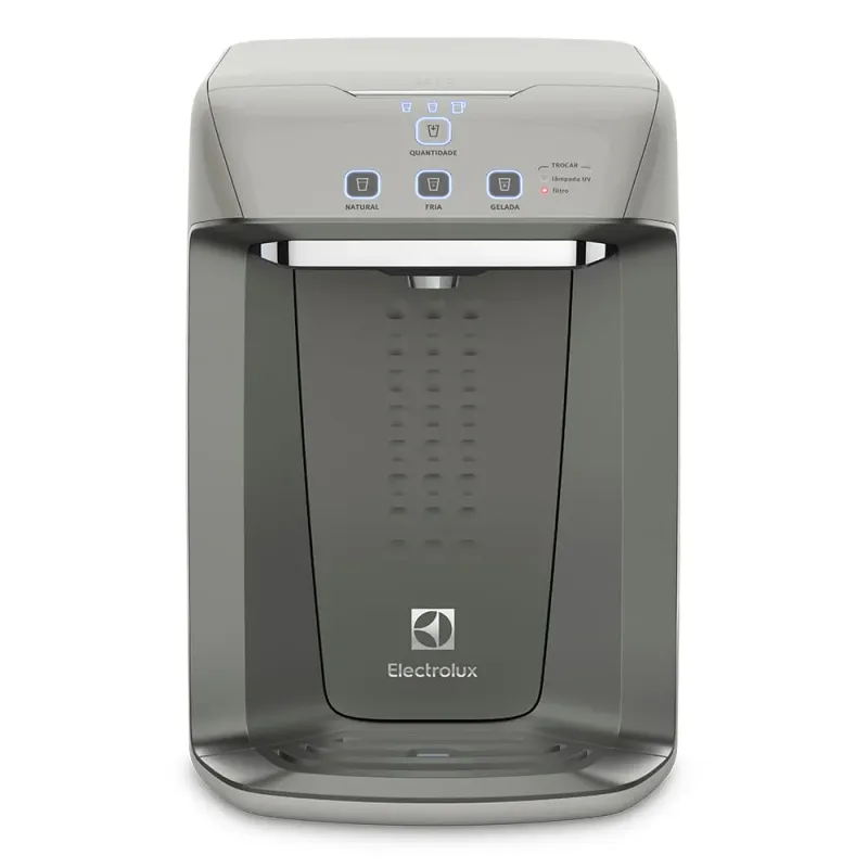 Purificador Electrolux Eletrônico c/ Painel Digital e Filtro Luz UV Bivolt Cinza (PA31G)