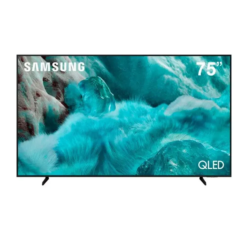 Smart TV QLED 75 4K Samsung QN75Q7FAAGXZD Preto
