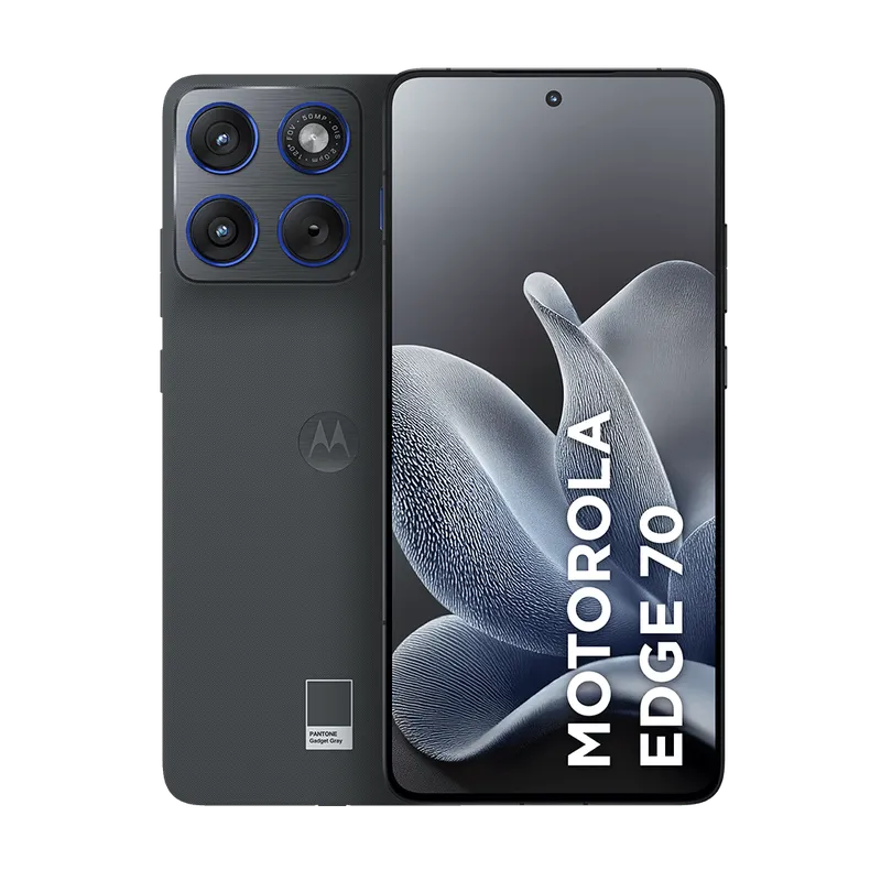 Smartphone Motorola Edge 70. 5G. Gadget Gray. 256GB. 8GB RAM e Câmera Tripla de 50MP