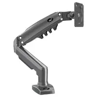 Suporte Ergonômico De Mesa, Para Monitor 17" A 35", Pistão A Gás, Suporte Até 9kg, Cinza, F80n, Elg