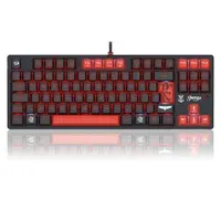 Teclado Mecanico Gamer Flamengo Nation Led Vermelho E Preto Switch Brown Redragon Fl576