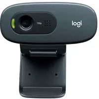 Webcam Logitech C270 Hd, 720p, Microfone Integrado, Usb 2.0 Com 3mp - Cinza/Preta