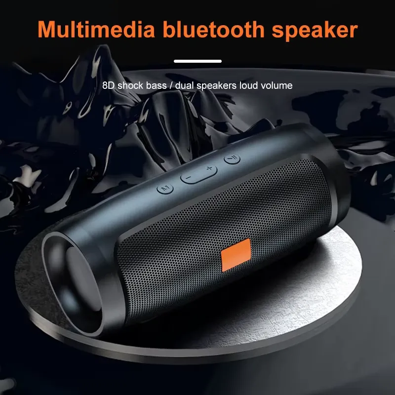 Caixa de Som Bluetooth TF USB – Duplo Alto-falante Estéreo