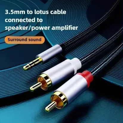 Cabo Divisor 3.5mm para RCA – Conecta Caixas, PC e Telefone