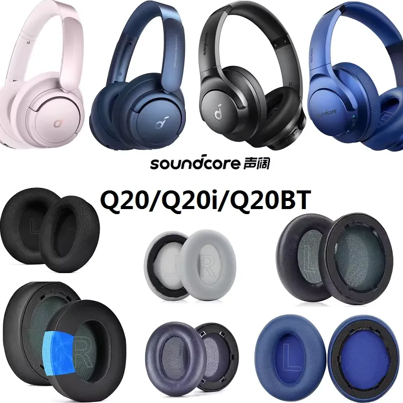 Anker Almofadas de Gel para Soundcore Life Q20 – Resfriamento