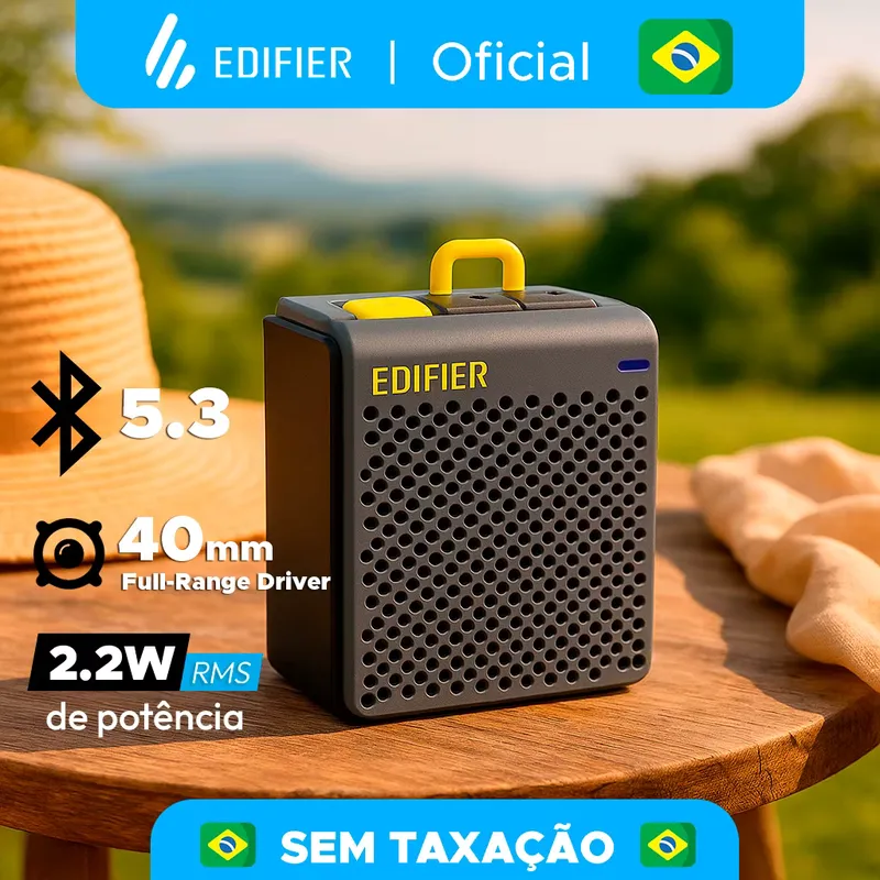 Edifier MP85: Caixa de Som Portátil com Bluetooth 5.3 e 8h de Bateria