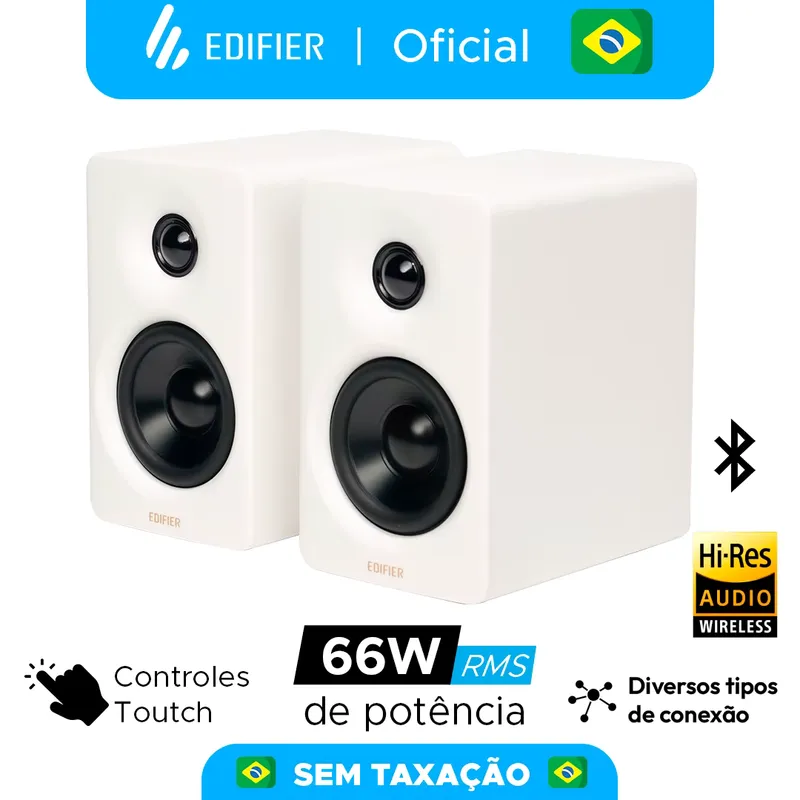 Edifier M60 Caixa de Som Bluetooth 66W Hi-Res – Design Minimalista