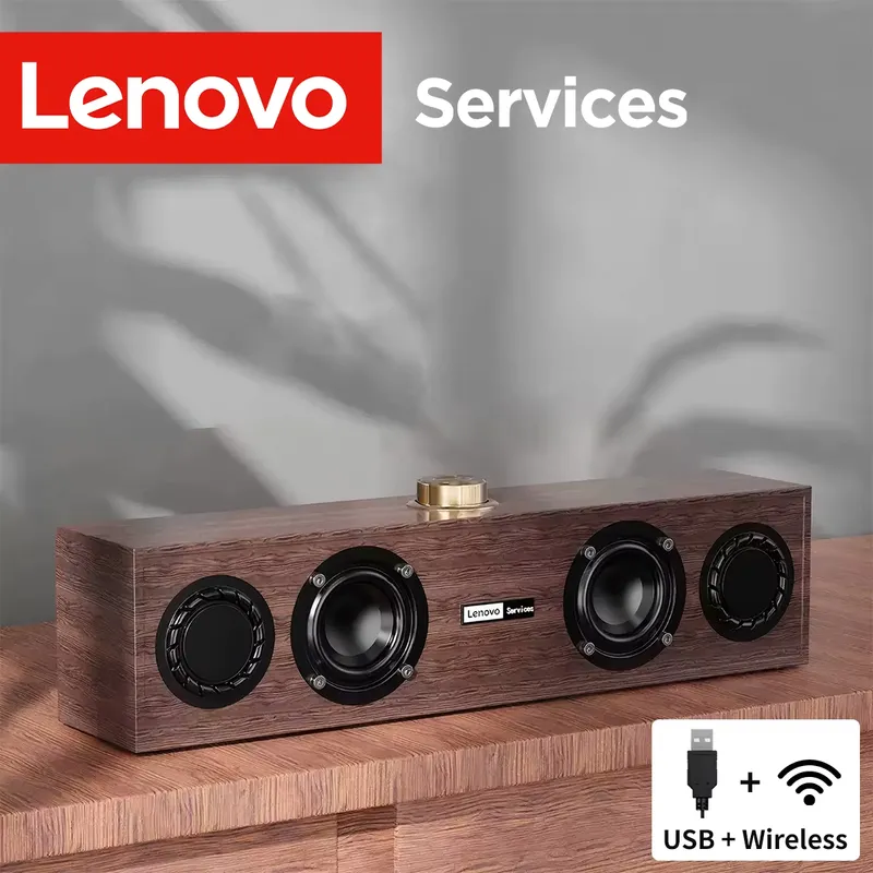 Lenovo Caixa de som multimídia C02 Bluetooth – Retro e universal