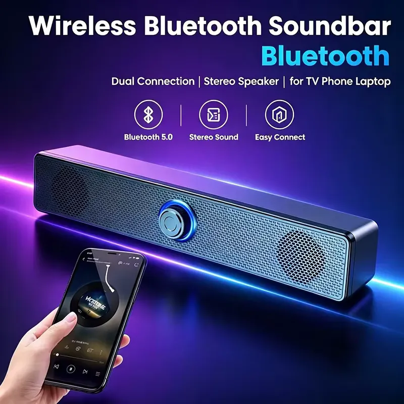 Caixa de Som Bluetooth para PC – Alto-falante Portátil R$ 62,89