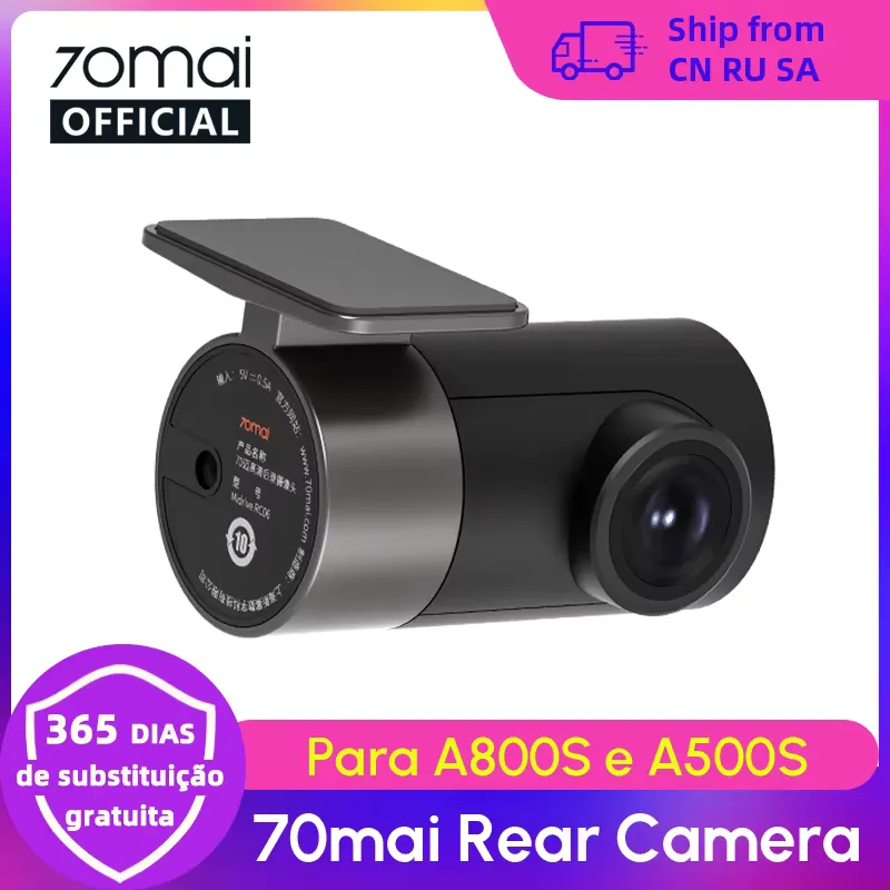 70mai Câmera Traseira RC06 para Dashcam 4K A800