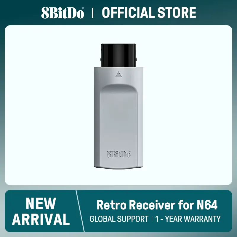 8bitdo Receptor Retro N64 – Xbox, Switch Pro, PS5/PS4