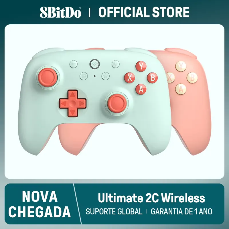 8BitDo Ultimate 2C Controle sem fio para PC, Steam Deck e Android