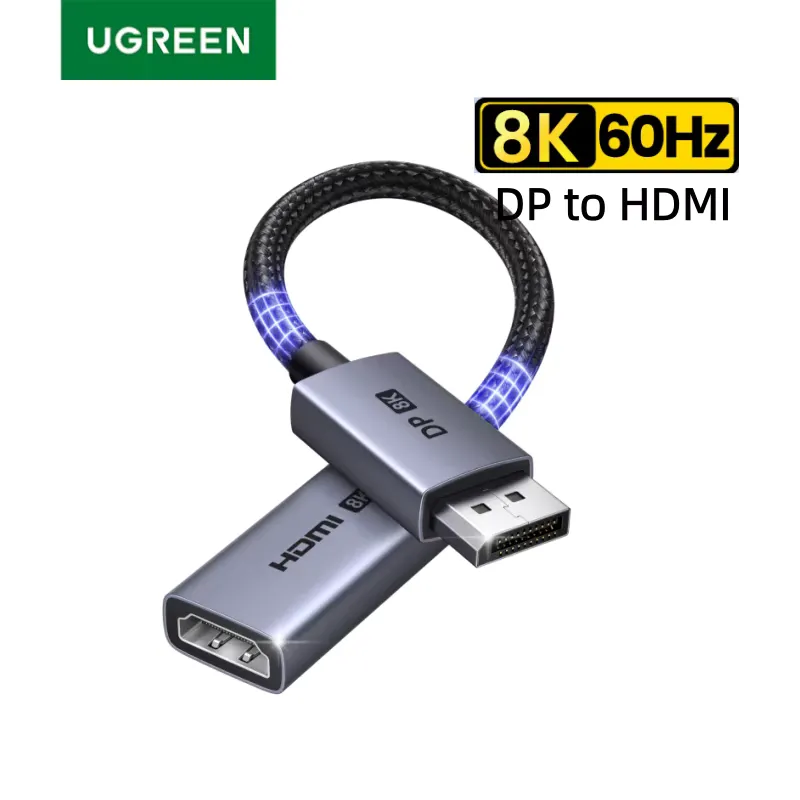 Ugreen Adaptador DisplayPort 1.4 para HDMI 8K 60Hz