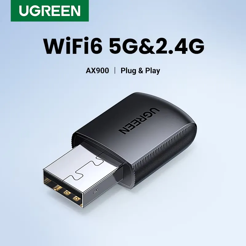 Ugreen Adaptador Wi-Fi AX1800 USB WiFi 6 5GHz