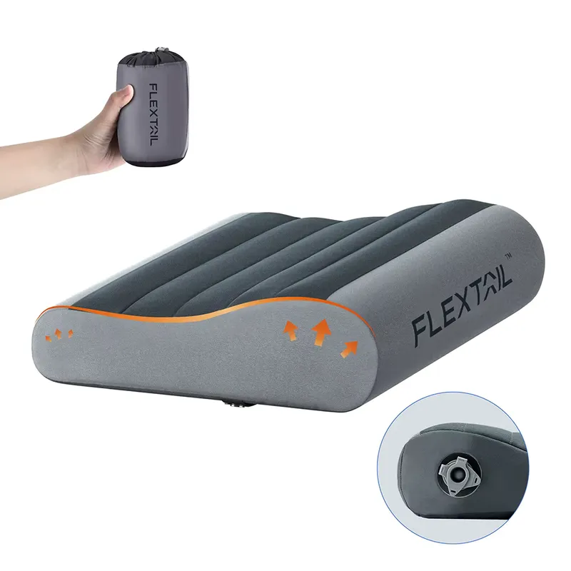 Flextail Almofada Inflável Ergonômica para Viagens e Camping
