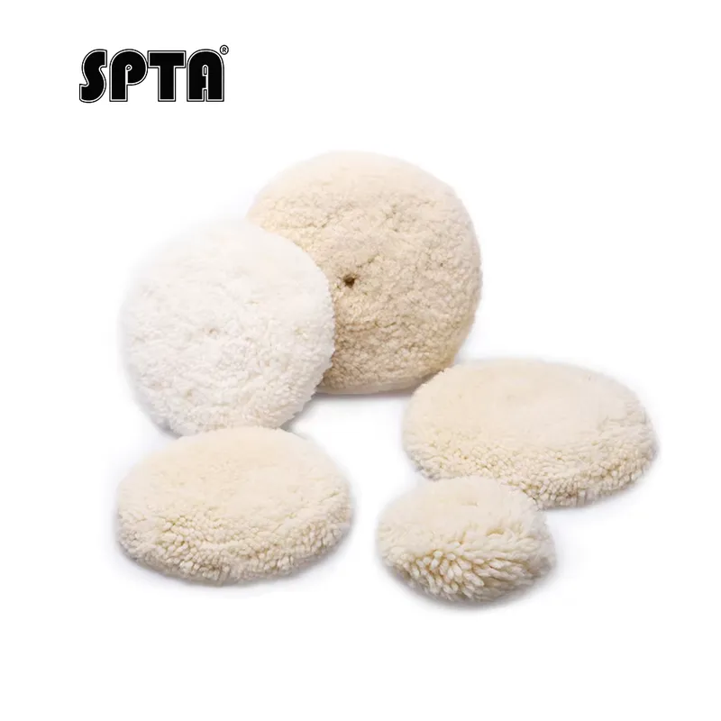SPTA Almofada de Polimento Lã Natural com Velcro