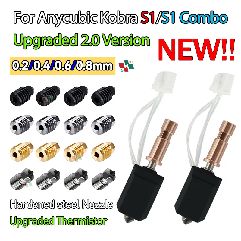 ANYCUBIC Hotend Cerâmico 24V 48W 300°C para Anycubic Kobra S1