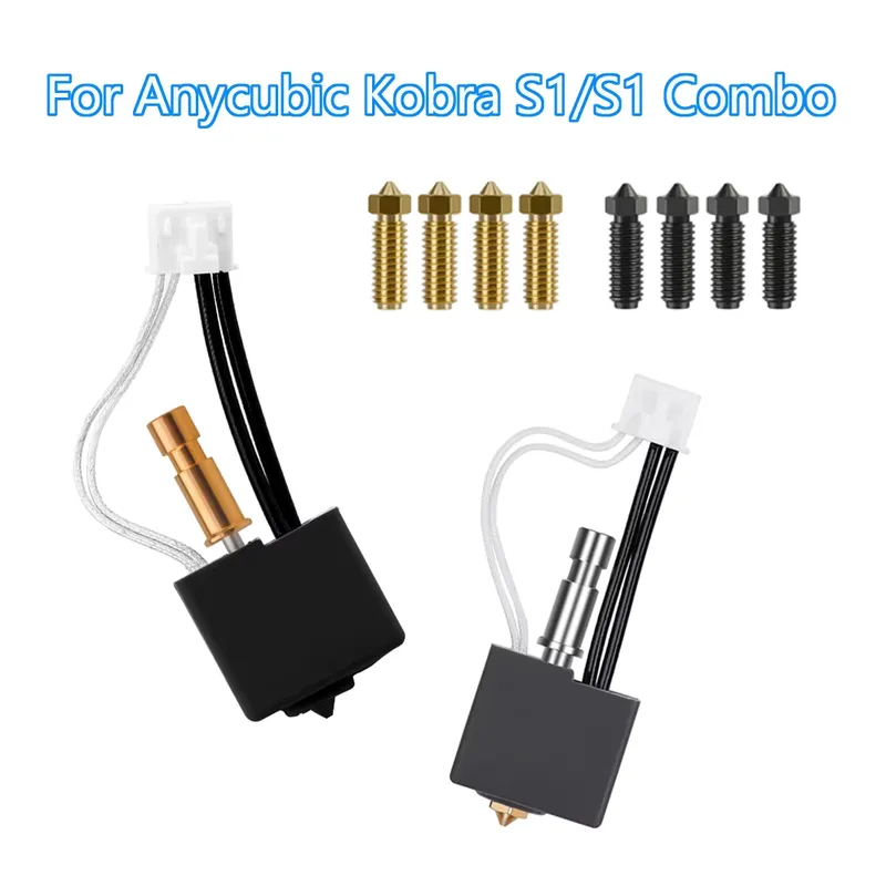 ANYCUBIC Hotend para Kobra S1 – Bico de Aço Endurecido