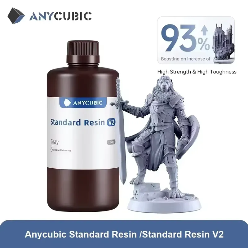 ANYCUBIC Resina UV 405nm Padrão V2 1kg para Impressora 3D LCD