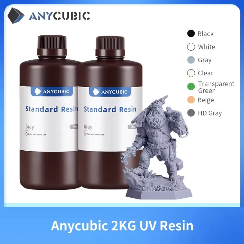 ANYCUBIC Resina UV 405nm para Impressora 3D – padrão