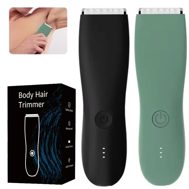 Aparador de pelos corporais - Barbeador masculino à prova d'água