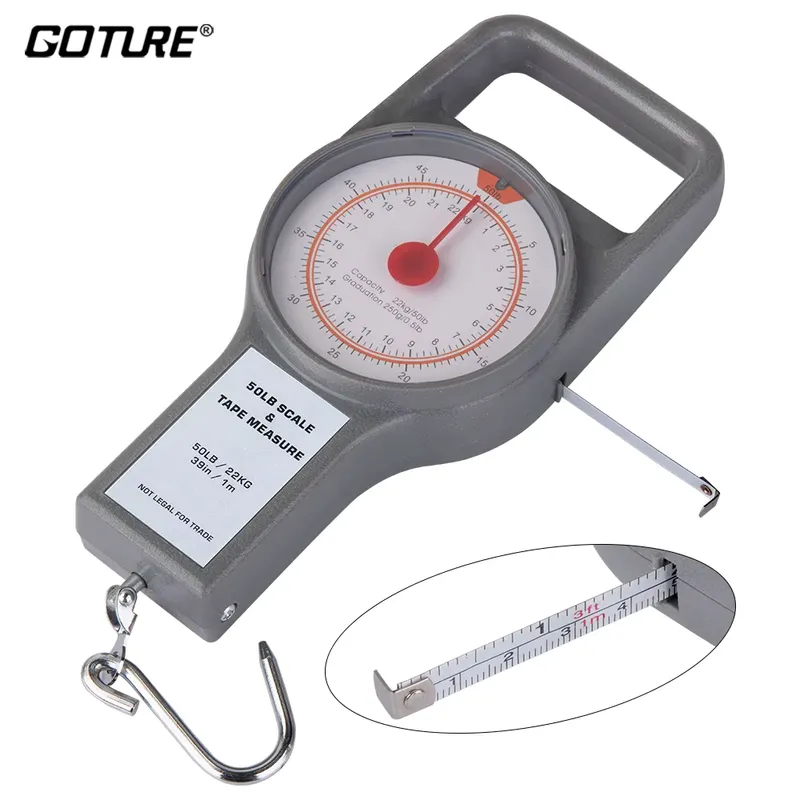 Goture Balança de Pesca Portátil 22kg Inoxidável