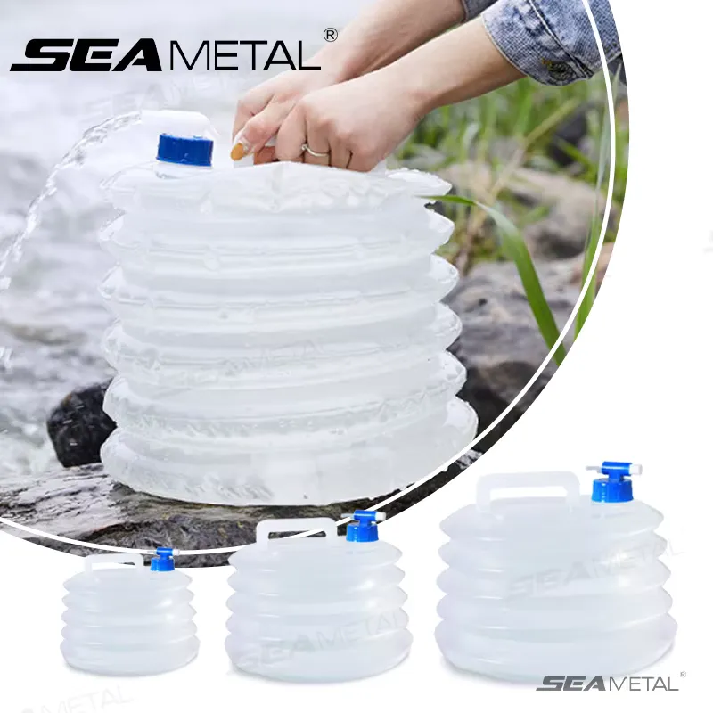 SEAMETAL Balde Colapsável 5L-15L - Portátil e Dobrável