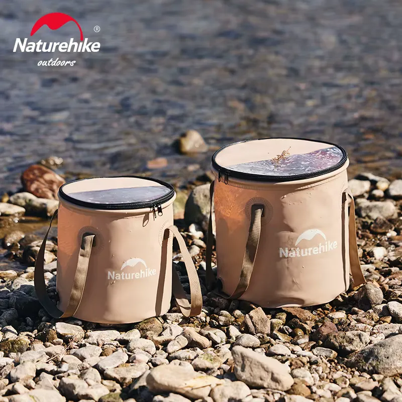 Naturehike Balde Dobrável 10L 20L para Camping e Pesca