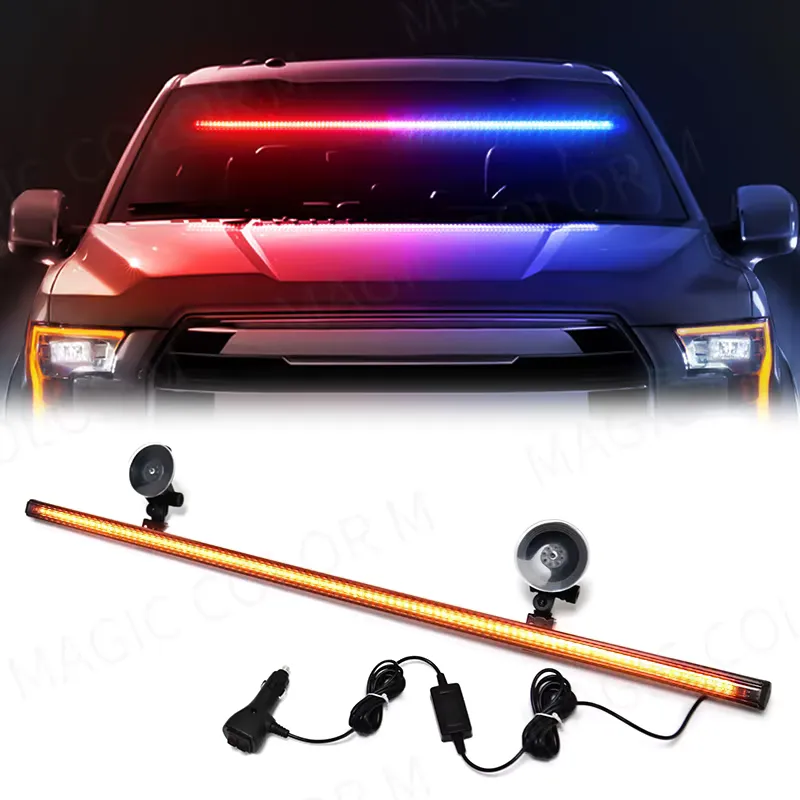 MAGIC COLORM Barra Estroboscópica 96 LEDs para Carro 12V