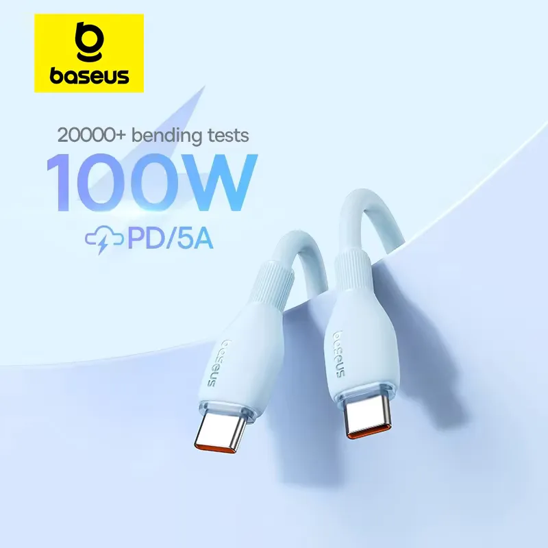 Baseus Cabo USB-C 100W - Carregamento Rápido PD