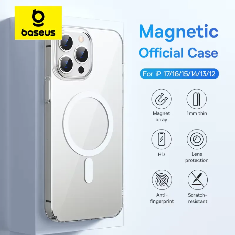 Baseus Capa Magnética iPhone 17 16 15 Pro Max