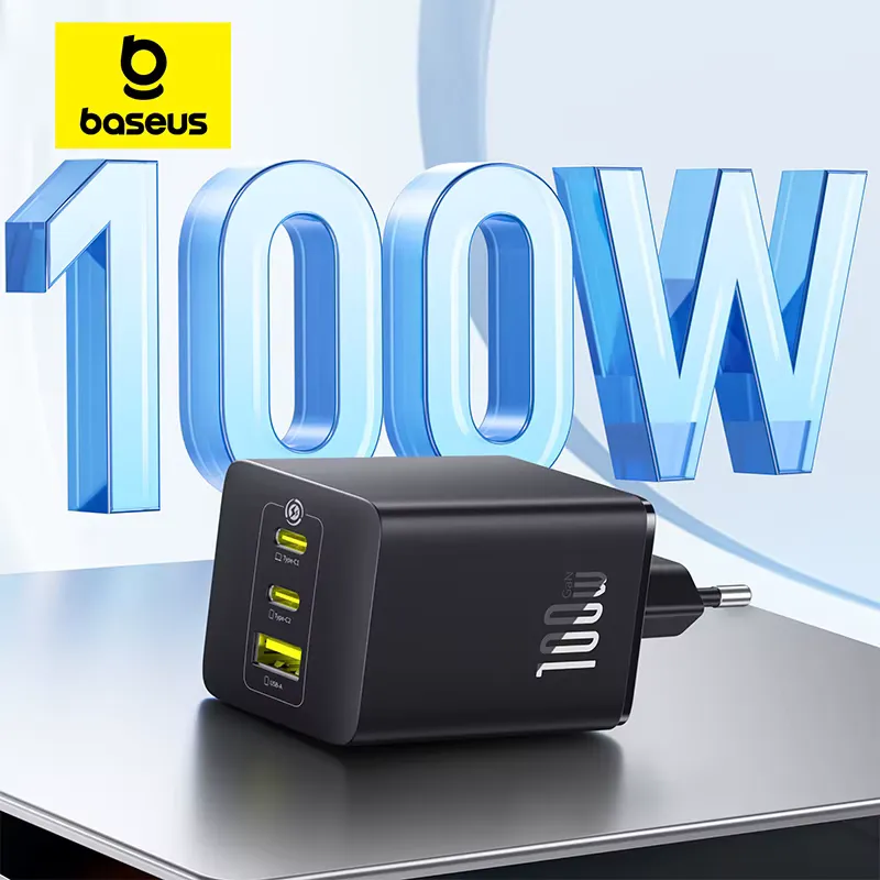 Baseus Carregador Rápido 100W GAN com USB-C PD