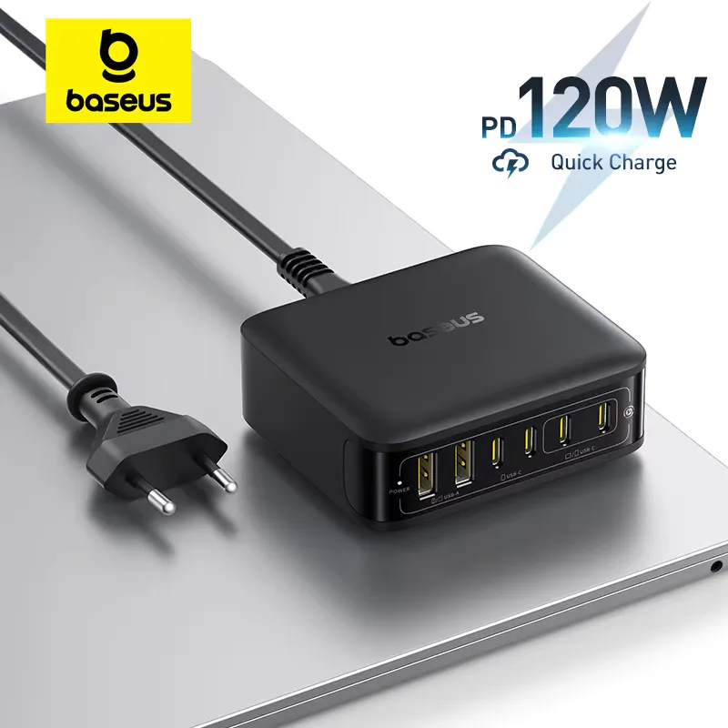 Baseus Carregador 120W 6 em 1 com Carregamento Rápido