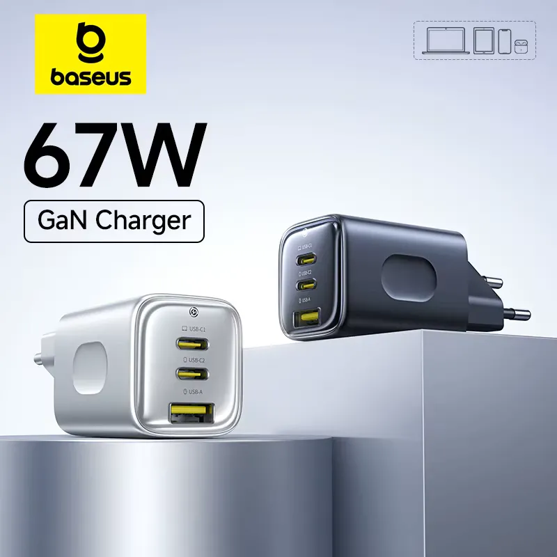 Baseus Carregador Rápido 67W USB-C GaN Portátil