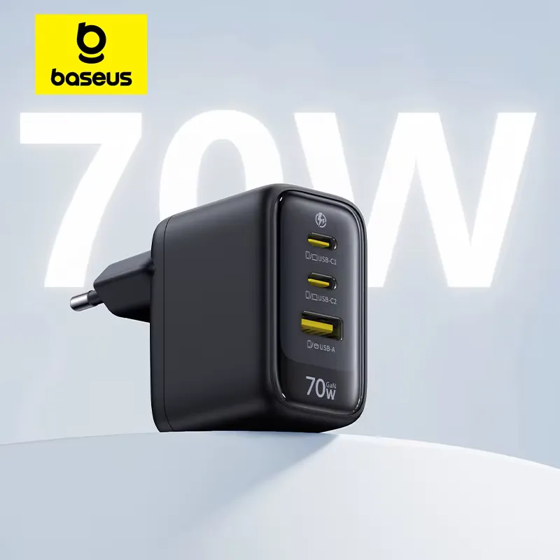 Baseus Carregador Rápido 70W USB-C com QC PD