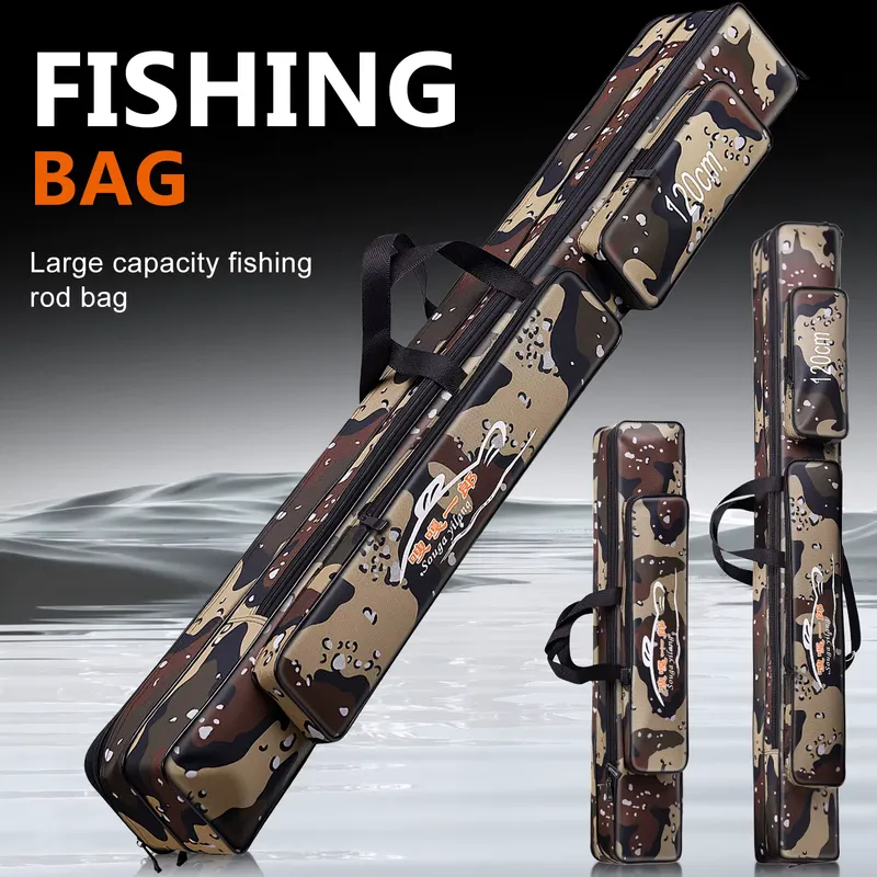 Sougayilang Bolsa de Armazenamento para Vara de Pesca 80-120cm