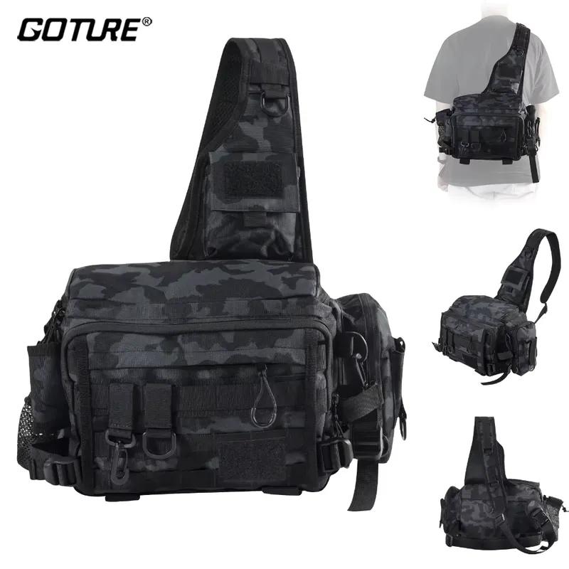 Goture Bolsa de Pesca Impermeável com Alça de Ombro