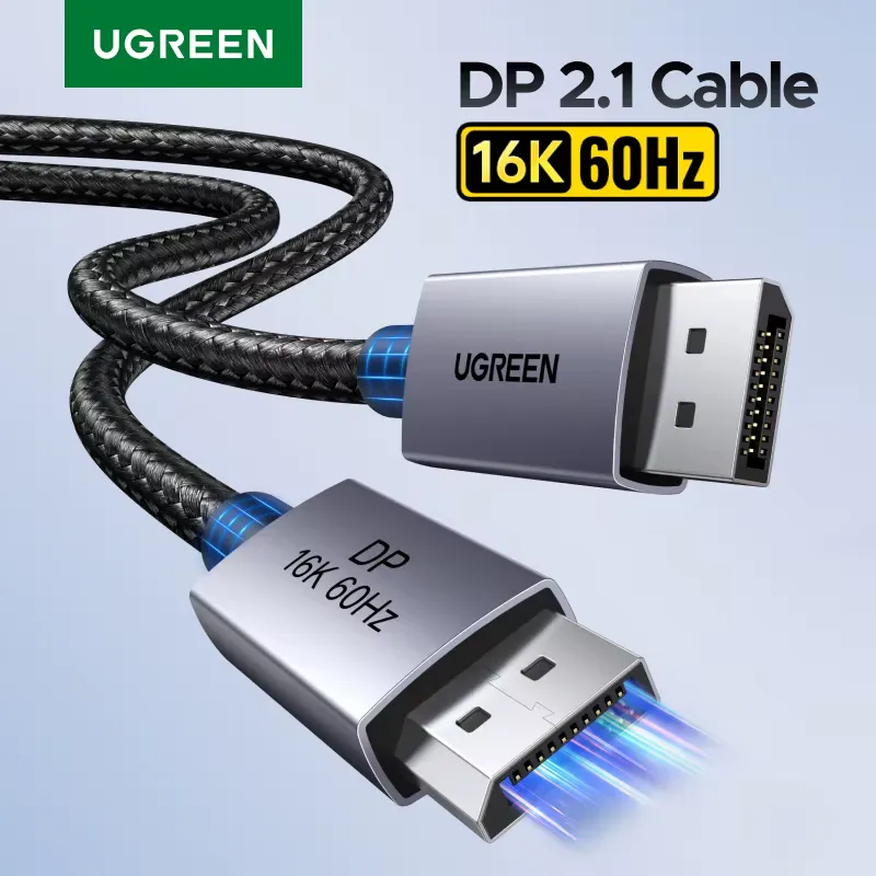Ugreen Cabo DisplayPort 2.1 16K 8K 4K HDR