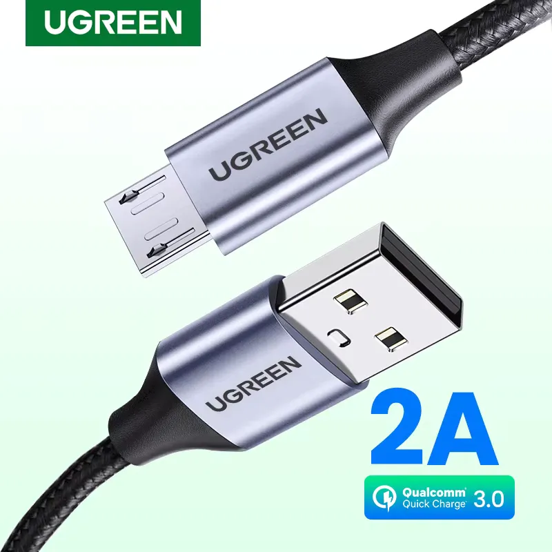 Ugreen Cabo Micro USB 2A Nylon Carregamento Rápido