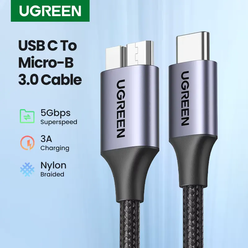 Ugreen Cabo USB C para Micro B 3.0 - 5Gbps