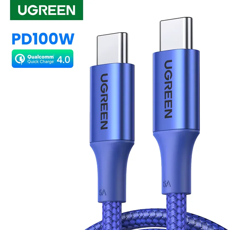 Cabo USB-C Ugreen 100W PD3.0 Carregamento Rápido