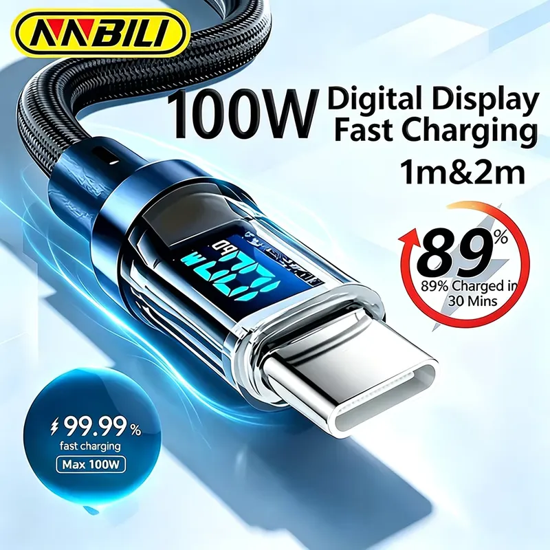 Xiaomi Cabo USB-C 120W Carregador Rápido 1-2m