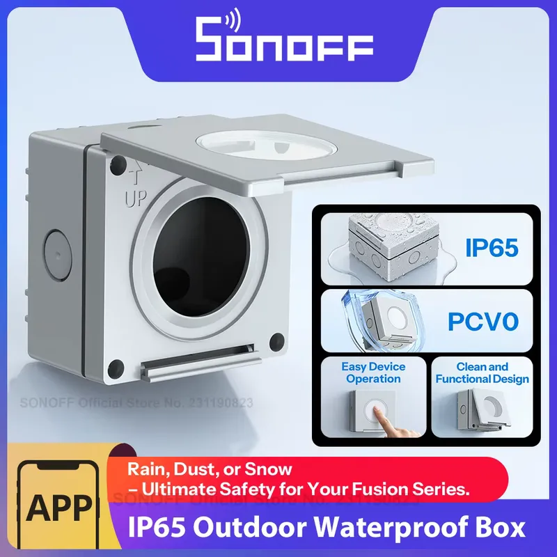 Sonoff Caixa à Prova d'Água IP65 Série Fusion