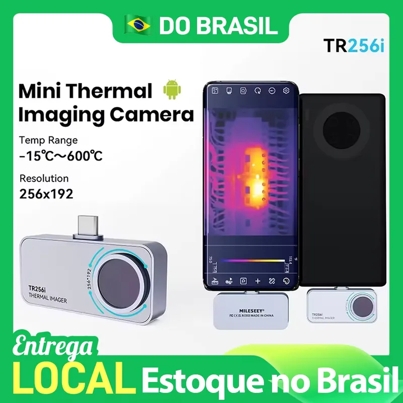 Mileseey TR256i - Câmera Térmica 256x192 para Android/iPhone